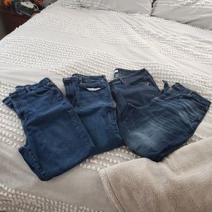 4 pair of womens size 16 jeans. 3 pair AE 1 Loft